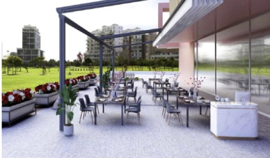 Retractable Fabric Pergola awning